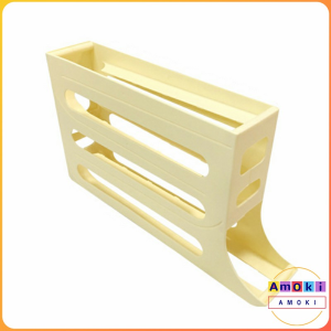 Amoki 4-Tier Automatic Rolling Egg Rack Refrigerator Egg Storage Box Kitchen Egg Dispenser