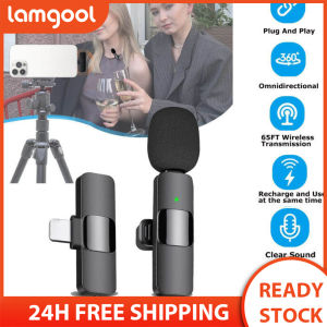 ไมโครโฟนไร้สายลาวาเลียร์แบบพกพาไมโครโฟนขนาดเล็กลดเสียงรบกวนเครื่องบันทึกวิดีโอเสียงสำหรับแล็ปท็อป iPhone Android ไมโครโฟนโทรศัพท์มือถือเล่นเกมสด