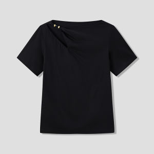 Fitted Hollow Out T-shirt