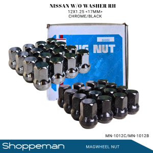 UNIVERSAL NISSAN MAG WHEEL LUG NUT WITHOUT WASHER RH 12x1.25 17mm ACOM TYPE MN-1012B MN-1012C