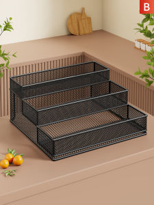 Step Multi-layered Condiment Rack Iron Art Design
