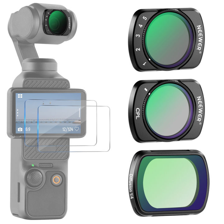 thumbnail image 2 of Neewer Filter Kit NEEWER 67mm IPhone Filter Kit - Variable ND, CPL & Black Mist Filters With Clip Mount Neewer M21 2 of 14
