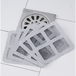 Floor Drain Sticker Shower Drain Hair Catcher Cover Sink Strainers Hair Filters Bathtub Mesh Filter Sticker Bathroom Accessories
