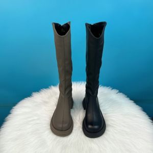 Dr. Martens Boots Female Boots 2023 Western Style Spring and Autumn Thin below the Knee Knee Socks Tall Knight Boots Shorty Long Boots
