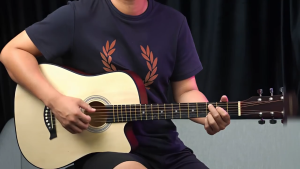 EXPOSE 38-inch Natural Color Guitar Set 38-inch Roundhead Guitar 6-String Folk Guitar Set for Students and Beginners