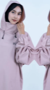 BEAUTIFUL JAS HUJAN HOODIE by Gracense Mantel Wanita Anti Rembes Bahan PVC 0.25mm