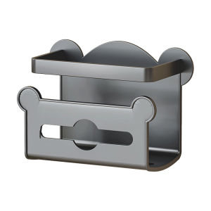 Giá Treo Khăn Giấy Tường Nhà Vệ Sinh Không Cần Đục Lỗ Kệ Đựng Đồ Dùng Phòng Tắm Bằng Thép Không Gỉ Sáng Bóng Kiểu Dáng Đơn Giản Hiện Đại