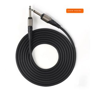 สายกีตาร์ - สายเครื่องดนตรีระดับมืออาชีพ สายตัดเสียงรบกวนที่แข็งแกร่ง อุปกรณ์เสริมสำหรับกีตาร์ แบบตรง สีดำ 10 ฟุต/15 ฟุต