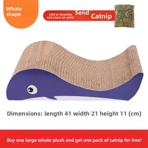 FEIZHUXIANSEN | Durable Corrugated Cat Scratching Post Large Cat Bed Toy