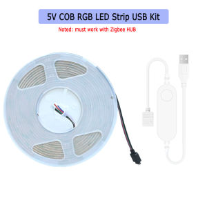 USB Homekit WiFi COB RGB LED Strip 5V 1m 2m 3m 4m 5m Dimmable TV BackLights Bedroom Cabinet Game Light Decor Siri Voice Control