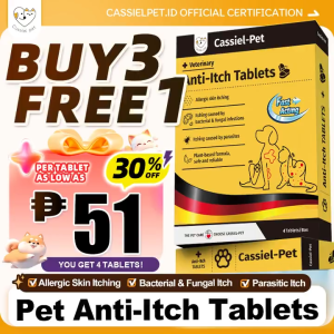 Cassiel Pet Buy 3 Free 1 Anti ltch Tablets For Skin Anti Itching Allergy Treatment For Dogs & Cats
