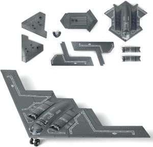 1:72 Scale Military Model Building Blocks: SU35, SU57, F22, J-20 & B2 Bomber