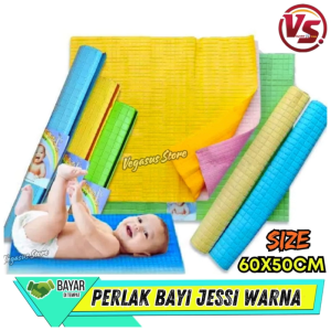Perlak Bayi Alas Ompol Bayi Waterproof Perlak Matras jessy Alas Mandi Bayi 60x50cm-Aurora Store