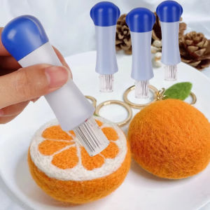 Anglebabylife เครื่องมือตุ้กตาผ้าสำลี7เข็มสำหรับงานฝีมือ DIY เข็มปักใยขนแกะด้วยมือเข็มจิ้มขนสัตว์สำหรับผู้เริ่มต้นงานฝีมือ