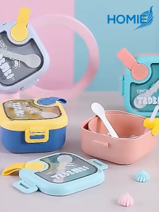 Cute Lunch Box For Kids Microwae Bento Lunchbox School Outdoor Camping Picnic Food Container