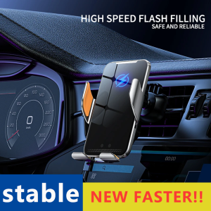 Car Wireless Charger Magnetic Auto Car Mount Phone Holder For iPhone 14 13 12 Samsung Infrared Induction 15W Fast Charging