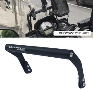 VERSYS650 อุปกรณ์เสริมรถจักรยานยนต์ผู้ถือโทรศัพท์ขาตั้งสนับสนุน GPS Navigation Bracket สําหรับ KAWASAKI KLE650 VERSYS 650 2011-2023 2021