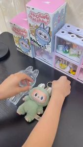 Transparent Protective Cover Stuffed Toys Cover Cute Elf Plushie Display Bag Mini Portable Storage Box