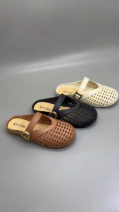 (Size 36-41) 588 Sandal Wanita Karet Jelly Sandal Bustong Wanita Sandal Selop Slip On Sandal Elegan Korea Premium