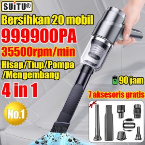 Sebanding dengan hisapan tornado Penghisap Debu Mobil mini nyaman Motor turbin bertenagaKecepatan tinggi dan daya hisap kuat kebisingan rendah Dayatahan baterai yang tahanlama（Portabel Nirkabel Vacuum Cleaner Wireless rumah）