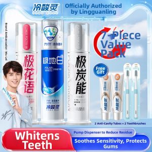 LENGSUANLING | Anti-Sensitivity Whitening Stain Removal Fresh Breath Toothpaste Press Pump