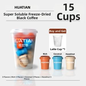 HUATIANCUI | Soluble Freeze Dried Instant Energizing Sugar-Free Fat-Free Coffee
