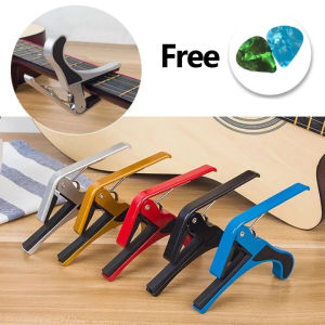 Aluminum Alloy Quick Change Guitar Capo Professional Key Trigger Capo for Acoustic Electric Guitar Capo with Pick