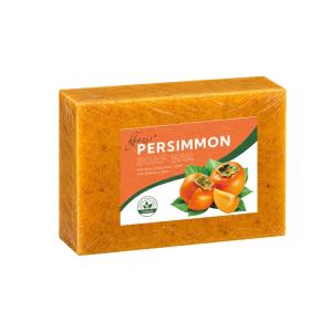 Deodorant Persimmon Soap Bar Rich Creamy Foam Cleansing Bar for Body Face Daily Clean Refreshing Bath Care