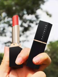 HLLR Muses Color Moisturizing Lipstick 01 French Style Small Black Tube Long-lasting Colorful Lip Makeup for Women