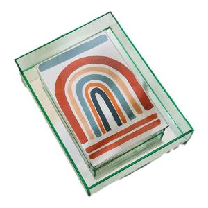 Modern Minimalist Acrylic Picture Frame Creative Box Display Stand Poster Mounting Home Decor Gift Rectangle Shape Unframed