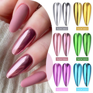 BORN PRETTY 1 Box Solid Mirror Nail Glitter Powder Nail Chrome Pigment Metallic UV Gel Pigment Nail Art Decoration Accessorie