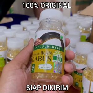 Kapsul Minyak Ikan Gabus Albumin Sari Kutuk Mempercepat Penyembuhan Pasca Operasi dan Luka Susah Kering 100 Kapsul