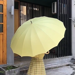 Umbrella 16 Bone Umbrella Curved Handle Automatic Long Handle Umbrella Sunshade And Rain/Rain Dual Use Umbrella