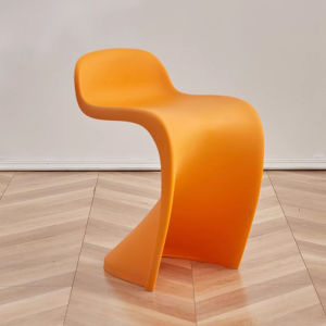 MU FENG ZHI NAN | Cream Style Stackable Plastic Dining Chair Makeup Chair