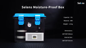 【NEW ARRIVAL】Selens 12L Moisture-Proof Box Shock-Resistant Waterproof With Temperature Display 4 Colors Household Digital Storage Box Dust-Proof Bag