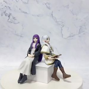 Bandai | 19cm Holding Flower Sousou No Frieren Anime Figure Frieren Beyond Journeys End Collectible PVC Statue Home Decor Model Toy Gift