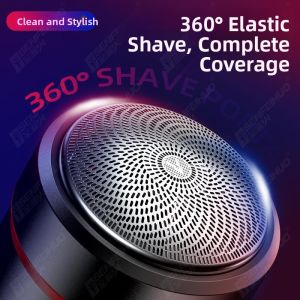 MONLEYTA | Portable Electric Shaver For Travel Full Body Washable Mini Mens Razor Rechargeable Wet And Dry Use Stainless Steel Blade