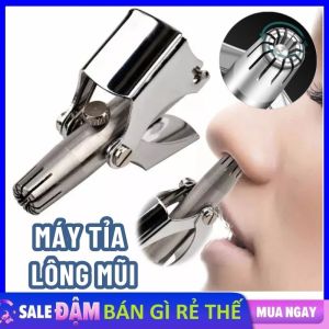 Máy Tỉa Lông Mũi Tiện Lợi Bằng Thép Không Gỉ Lưỡi Sắc Bén Vệ Sinh Dễ Dàng An Toàn Khi Sử Dụng - Dụng Cụ Cắt Tỉa Lông Mũi Thép Không Gỉ Cao Cấp