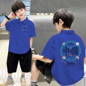 Áo Thun Polo Trẻ Em Mùa Hè Cổ Polo Tay Ngắn Thời Trang Trẻ Trung Đa Năng Cho Bé Trai Từ 3-14 Tuổi Áo Thun Polyester Thường Ngày