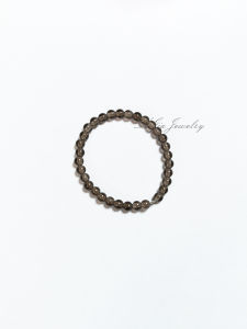 แหวนคริสตัลชาธรรมชาติขนาดเล็กที่สุด แหวนเงินแท้ ลูกปัดขนาดเล็ก แหวนแฟชั่นสำหรับใส่ไปทำงาน แหวนนิ้วชี้แบบเรียบง่ายสำหรับผู้หญิง