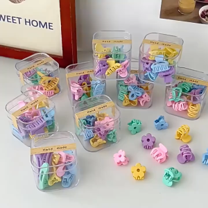 AIDA 10pcs Princess Barrettes Korean Frosted Small Paw Mini Jaw Clip Female Hair Accessories Side Bang Clip Headdress 公主小抓夹发夹