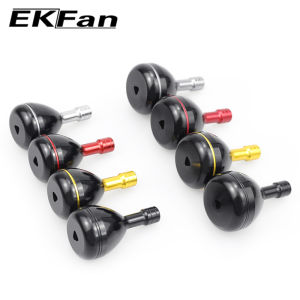 EKFan Ultra-light 7075 ลูกบิดโลหะผสม 7-9G สีดําชุดสําหรับ SPINNING Cast Basting ตกปลา Reel ล้อ DIY Handle