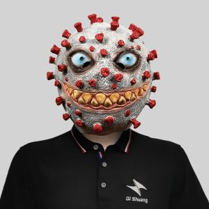 Coronavirus Latex Mask Adult Masquerade Party Prank Holiday Y Performance Headwear Halloween Party Costumes Accessories