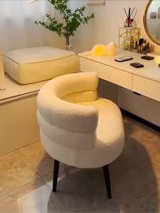 Rarus Upholstered Armchair Small Single Sofa Lazy Lounge Chair Small Single Sofa Entryway Shoe Stool