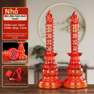 SHANYANG | Nến LED Cầu Nguyện Phật Giáo Cho Việc Thờ Thần Tài
