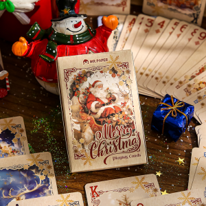 Mr. Paper 55 pieces/bag Christmas-themed playing cards Holiday playing cards Gifts for parties happy Office stationery supplies