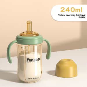 Funpeer | Sippy Straw Bottle for Toddlers PPSU Large Capacity