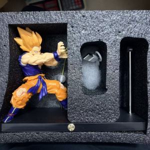 Bandai | Anime Son Goku Kamehameha Night Light Figures Desktop Touch Control Lamp Rechargeable Night Lamp Figures with Cotton