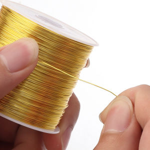 15-100m/Roll Gold Silver Color Copper Wire for Jewelry Making DIY Bracelet Necklace DIY Colorfast Beading Wire Cord String