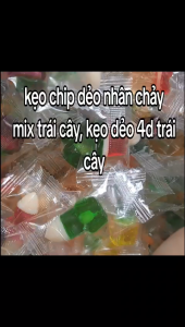 (DATE LUÔN MỚI) KẸO DẺO CHIP CHIP/ DẺO CHIP NHÂN CHẢY 4D BỊCH 500G (SỈ GIÁ ƯU ĐÃI)
